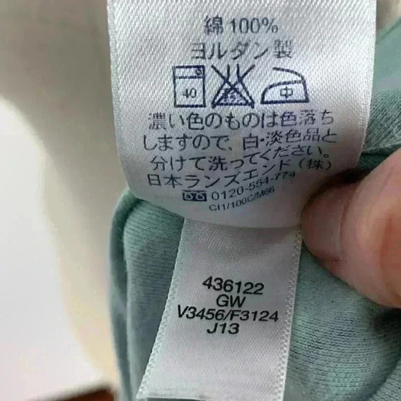 Lands end womens long sleeve top size L blue Paisley mock neck - Picture 8 of 9